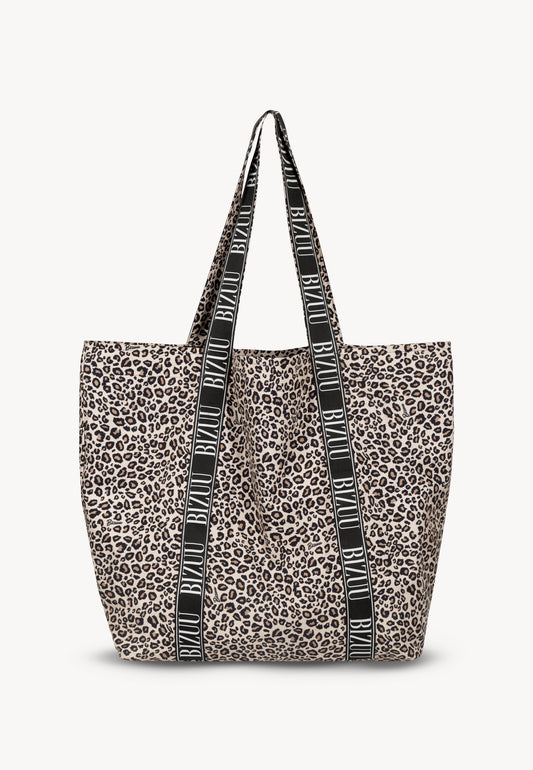 Torba shopper w panterkę BAISY brązowa