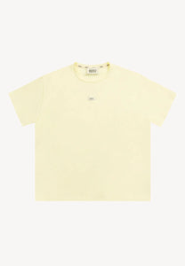 Klasyczny żółty T-shirt z logo TISHALLE