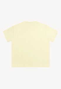 Klasyczny żółty T-shirt z logo TISHALLE