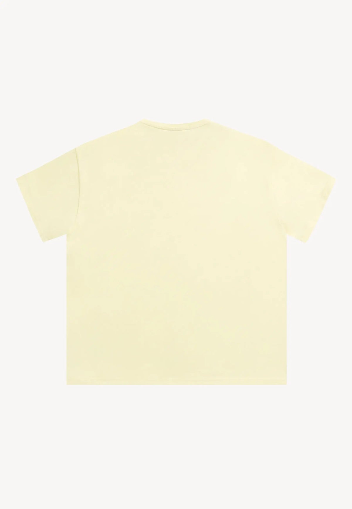 Tył żółtego T-shirtu TISHALLE.