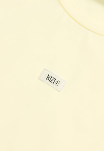 Klasyczny żółty T-shirt z logo TISHALLE