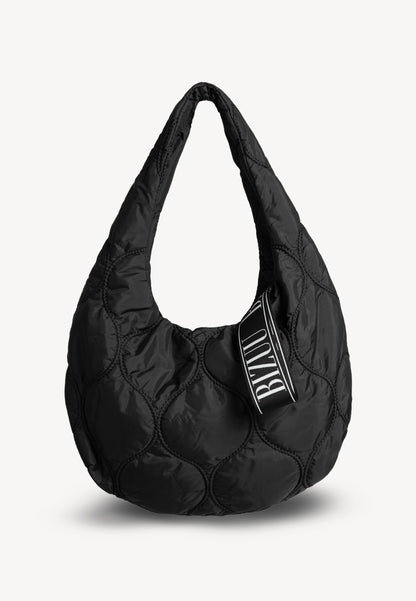 Czarna pikowana torba hobo ARINI