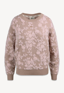 Beżowy sweter w autorski CANELA
