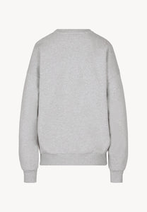 Szara bluza z nadrukowanym kołnierzem COLLIER