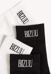 Dwupak białych i czarnych skarpetek FILLE