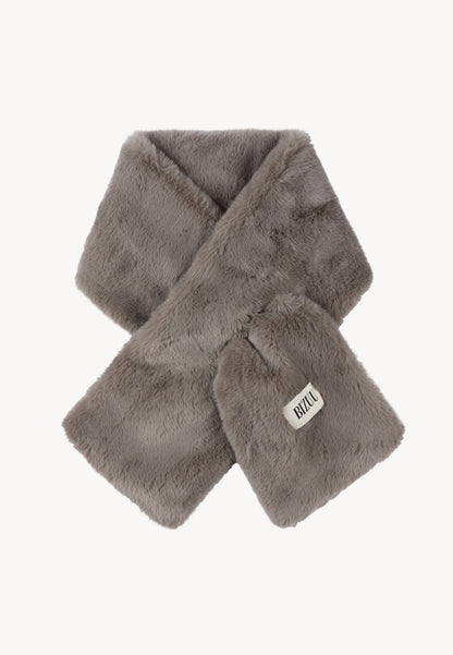 Szalik z miękkiego futerka FLUFFY taupe