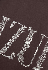 Brązowy T-shirt z logo JONI