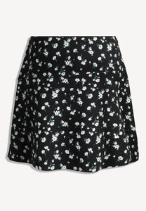 Czarna mini spódniczka LANNIL w kwiatowy print