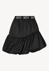 Czarna spódnica mini z logowaną gumą LILIBET