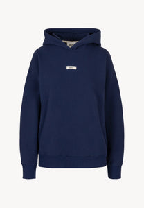 Granatowa bluza oversize z kapturem LINDI