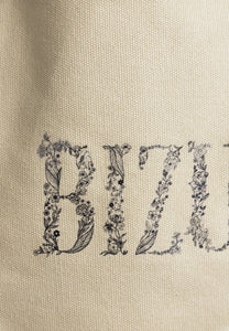Beżowa bawełniana torba z logo LUNE