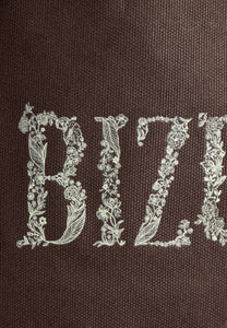 Brązowa bawełniana torba z logo LUNE