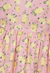 Różowa sukienka mini w kwiatowy print MOSY