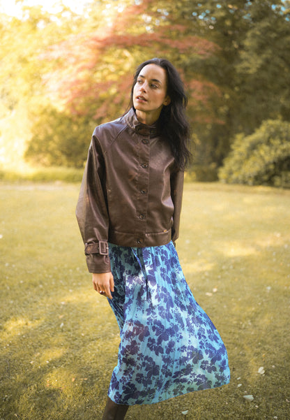Bordowa kurtka ERONA