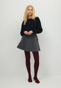 Szara spódnica mini SELINA